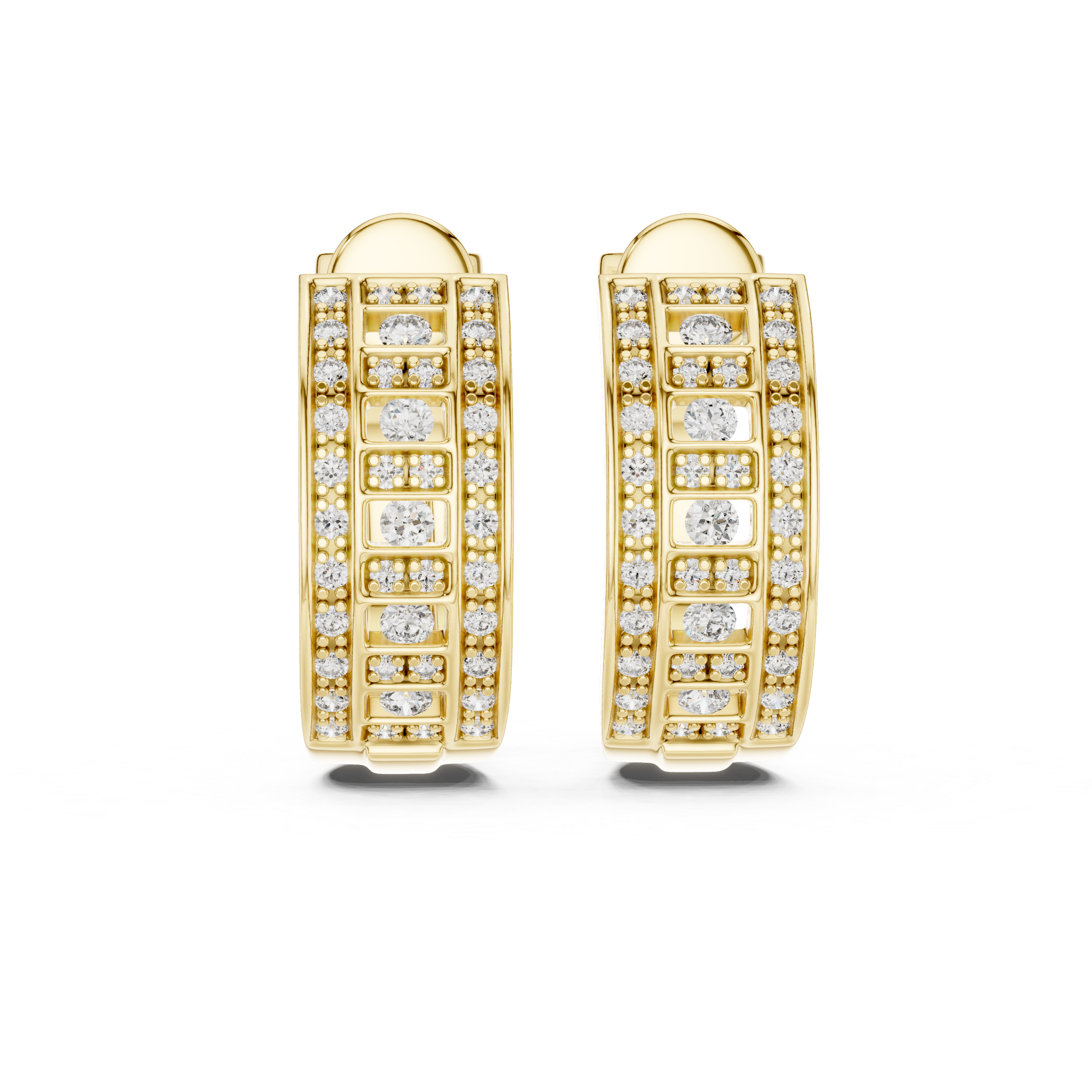 Opes Spiral Pave Earrings 3759