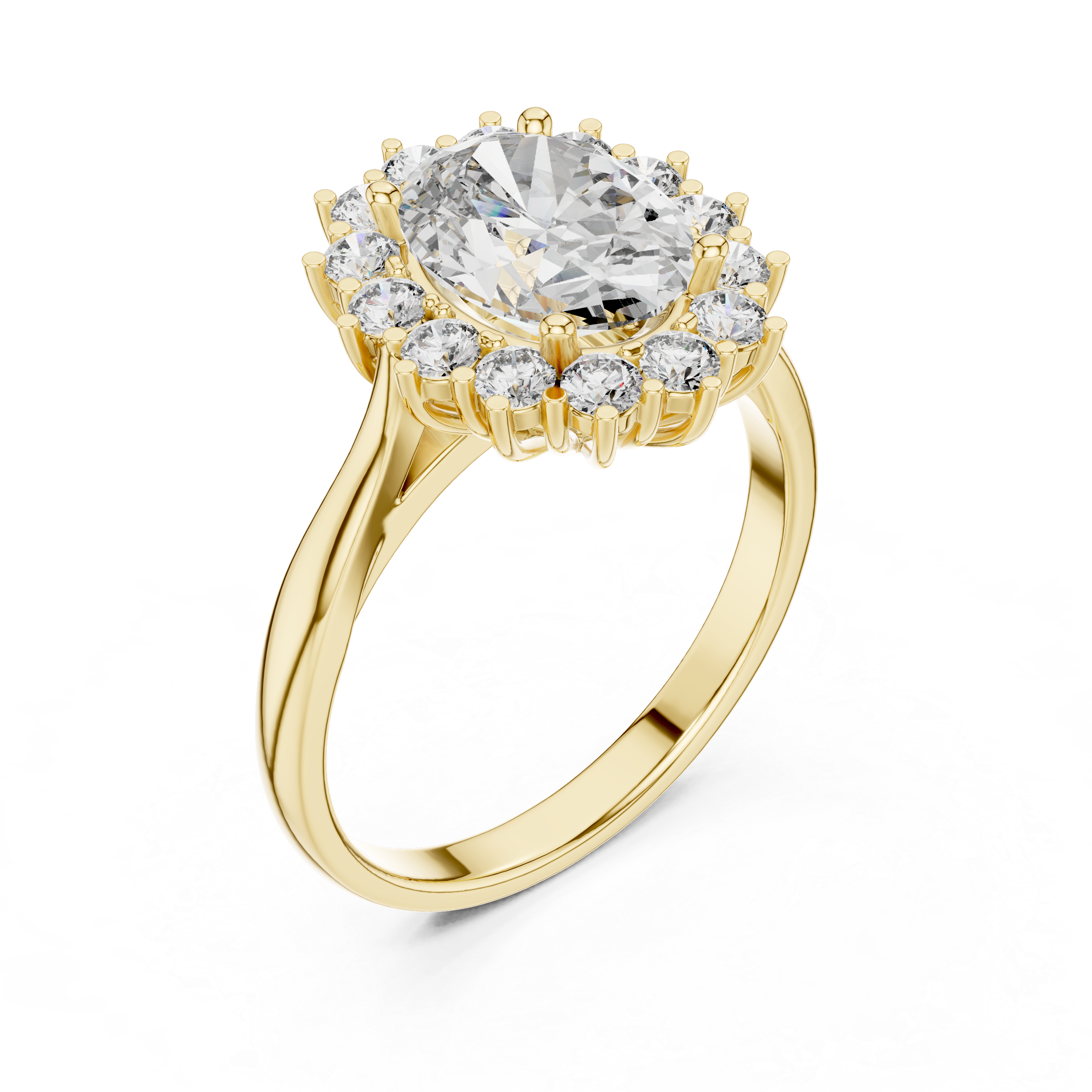 Oval Radiance Diamond Ring