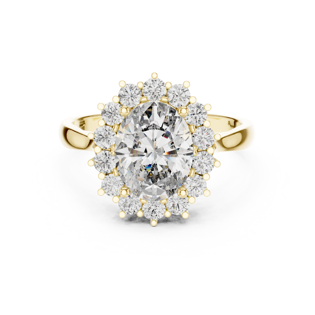 Oval Radiance Diamond Ring