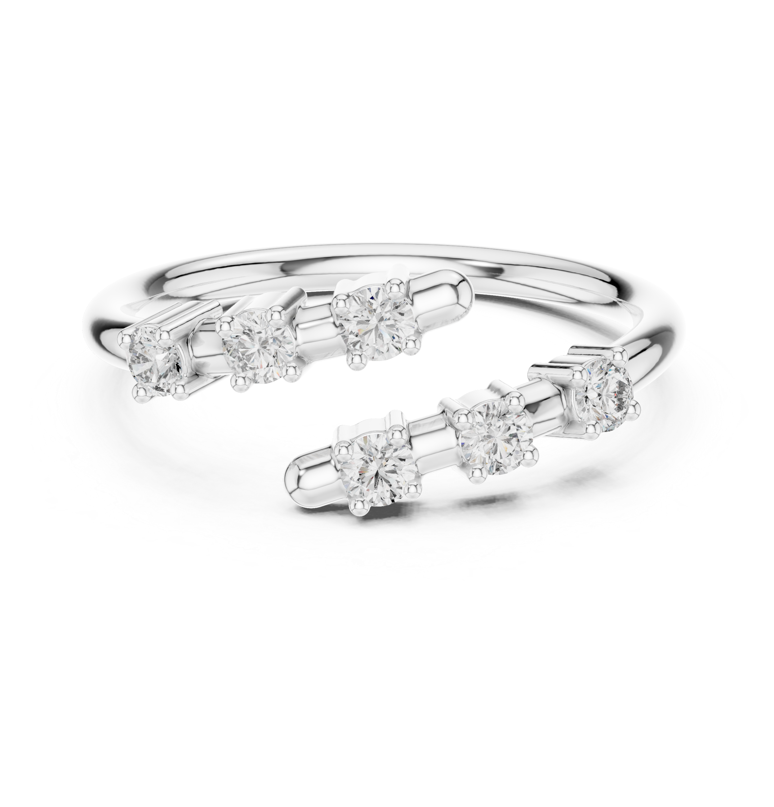 Celeste Open Diamond Band Ring
