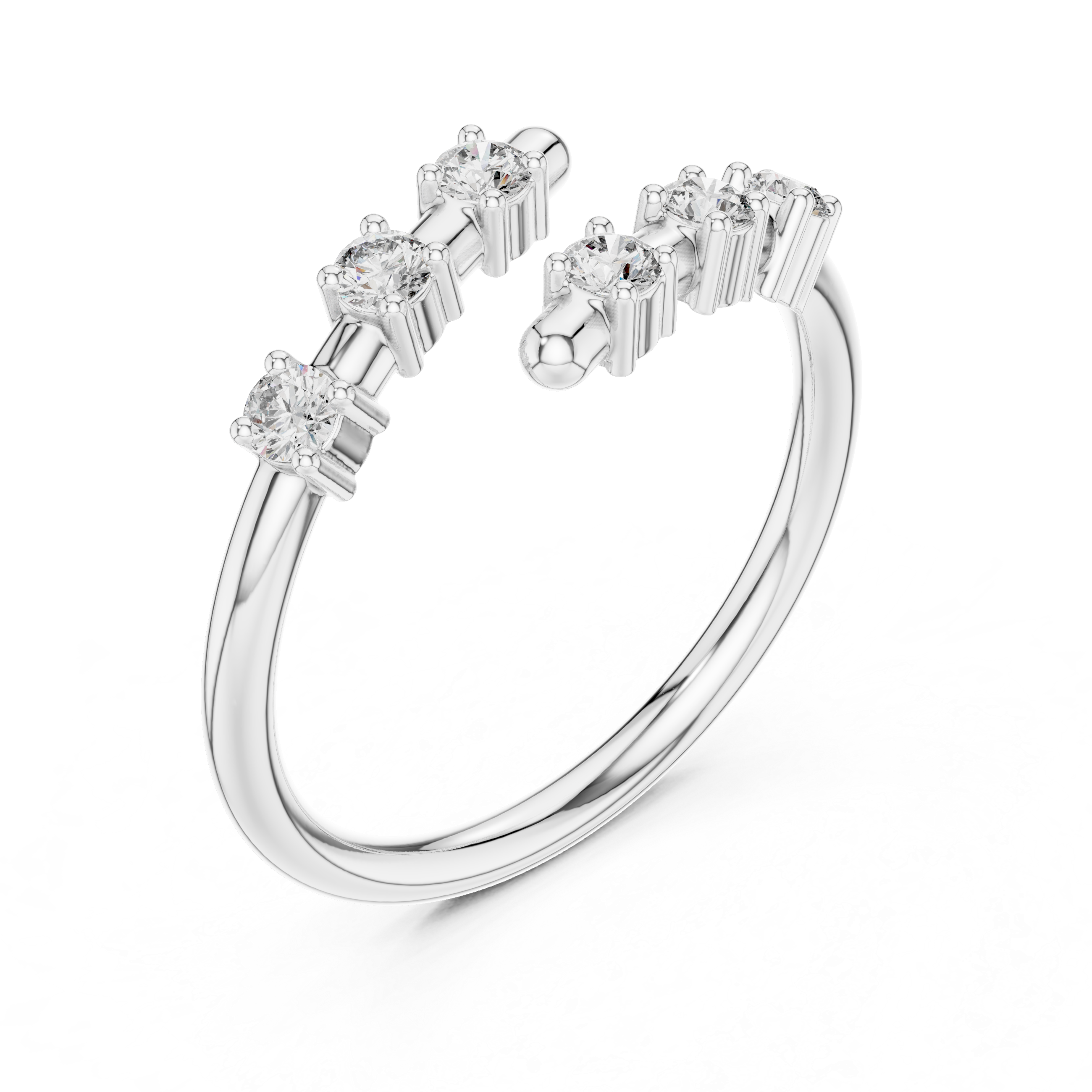 Celeste Open Diamond Band Ring