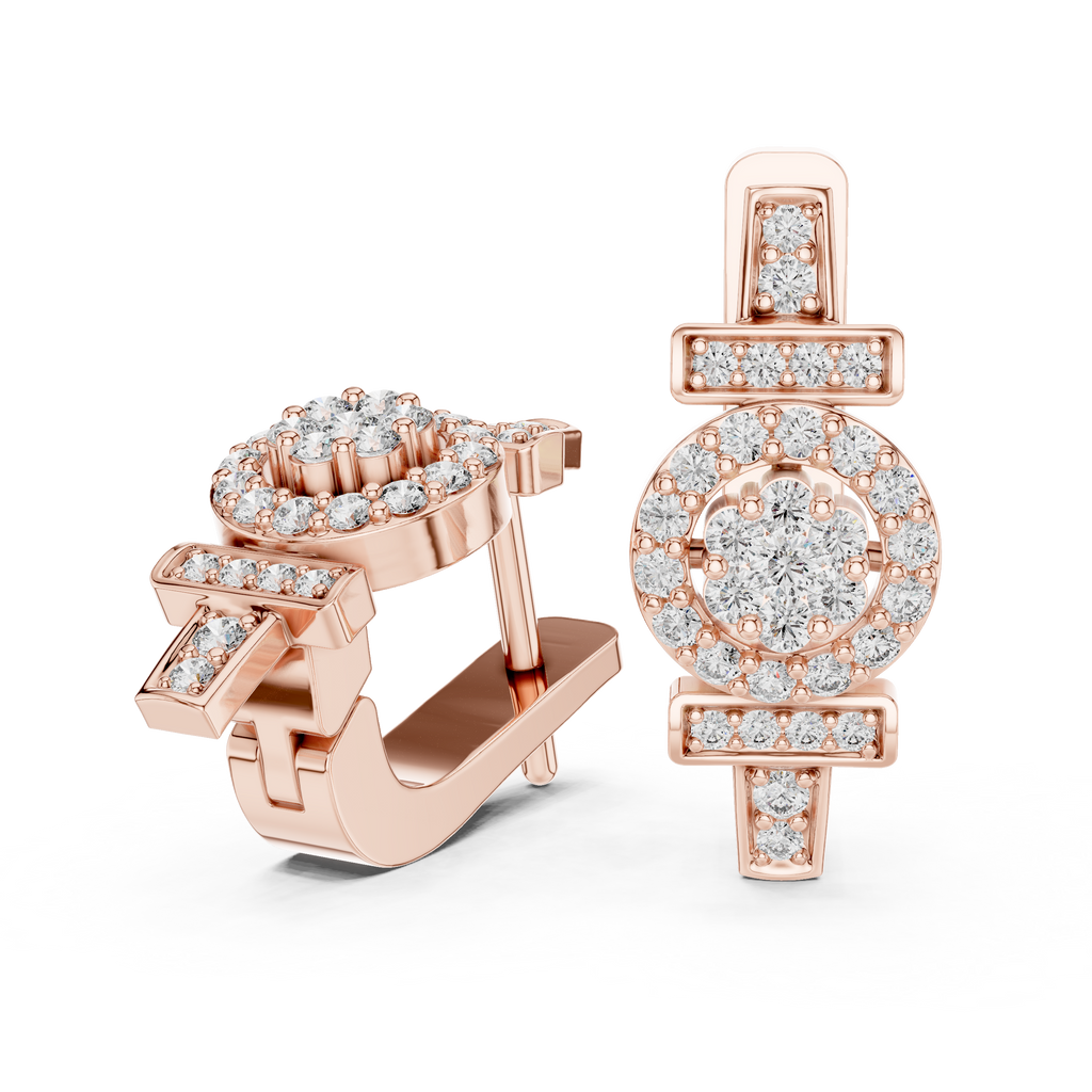 Opes Buckle Earrings 3862