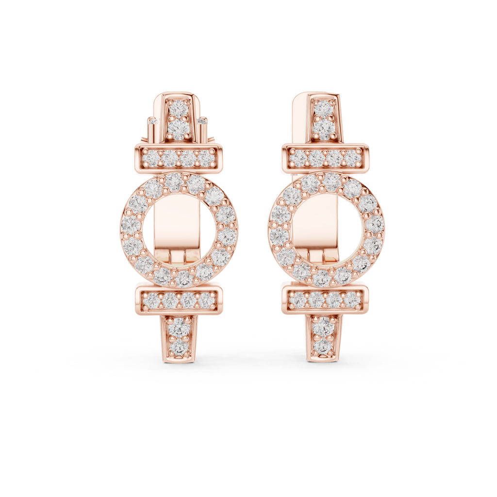 Opes Buckle Earrings 3862