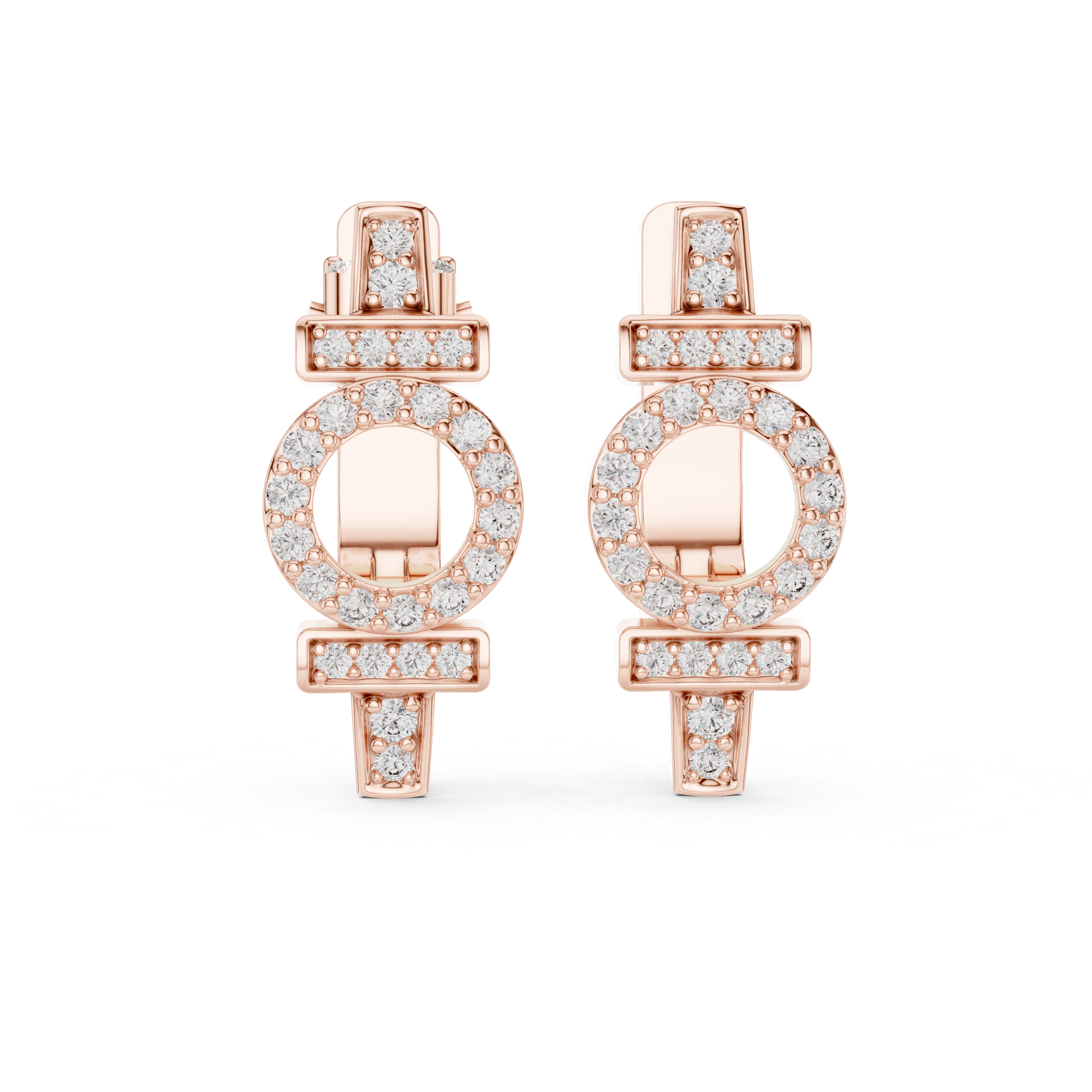 Opes Buckle Earrings 3862