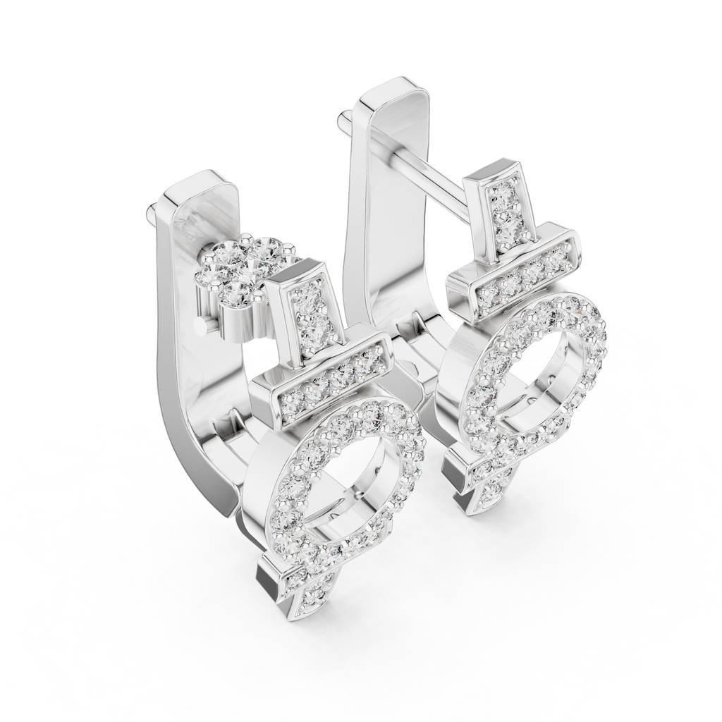 Opes Buckle Earrings 3862