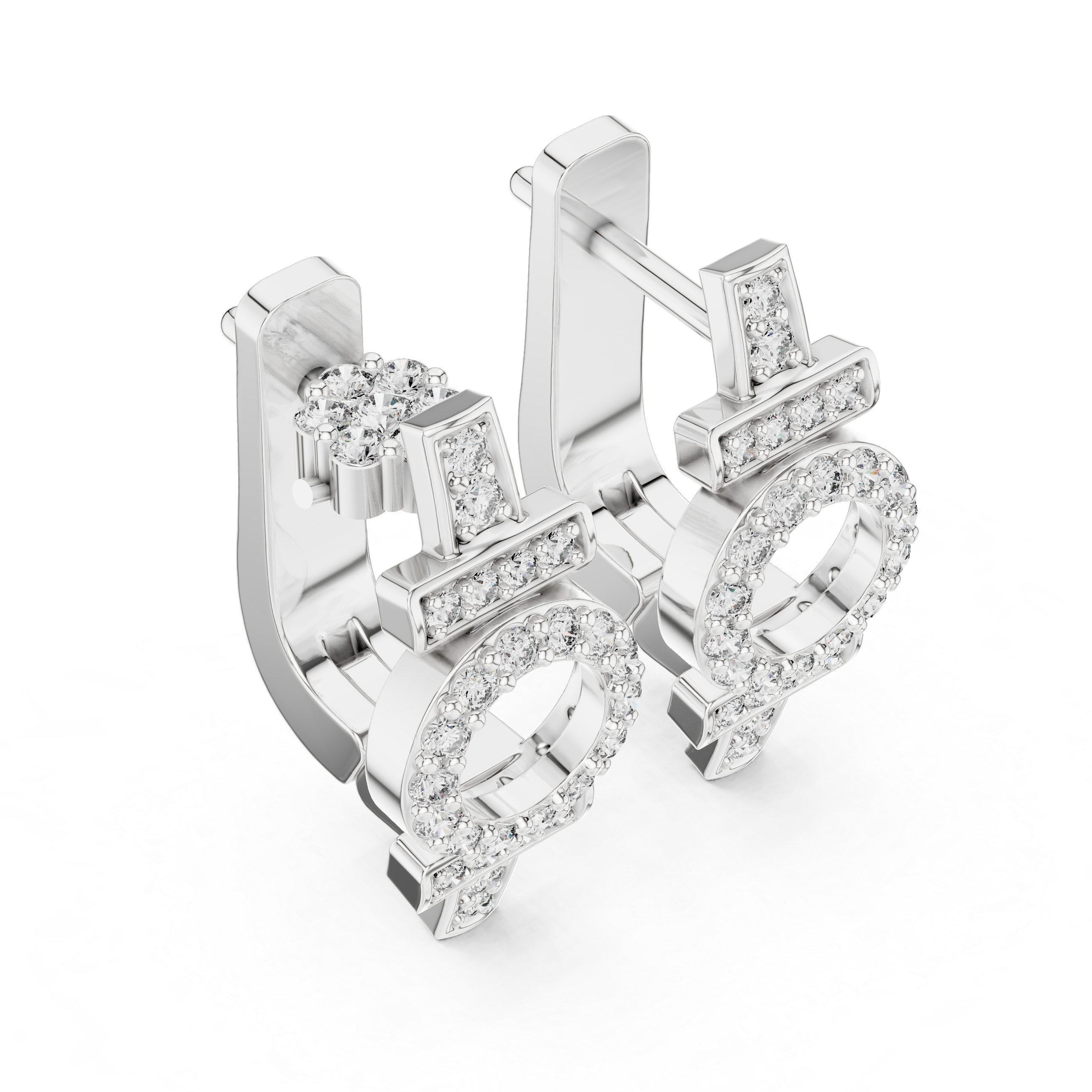 Opes Buckle Earrings 3862