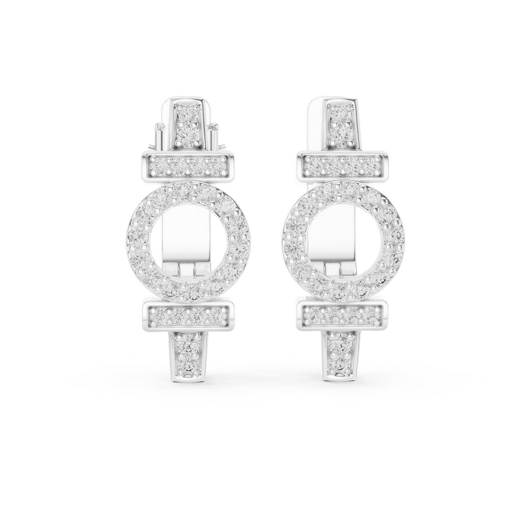 Opes Buckle Earrings 3862