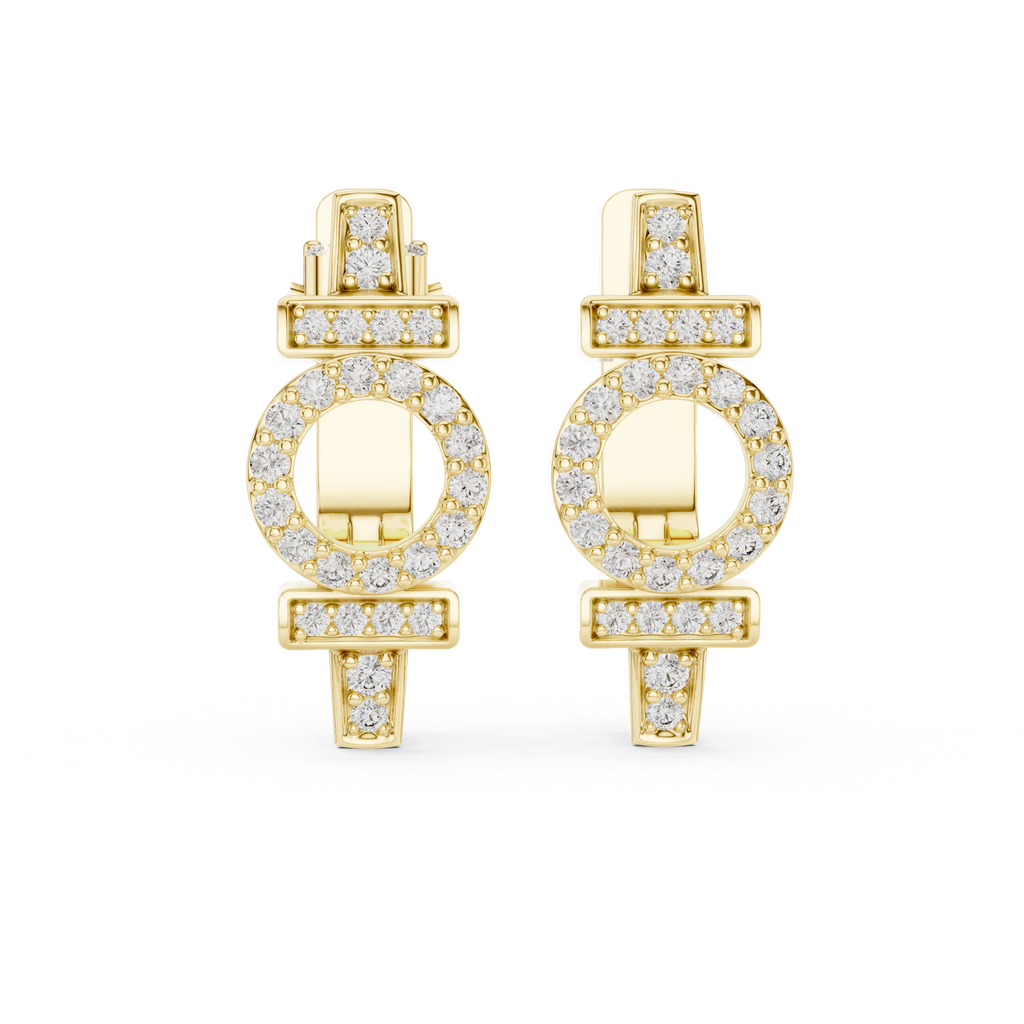 Opes Buckle Earrings 3862