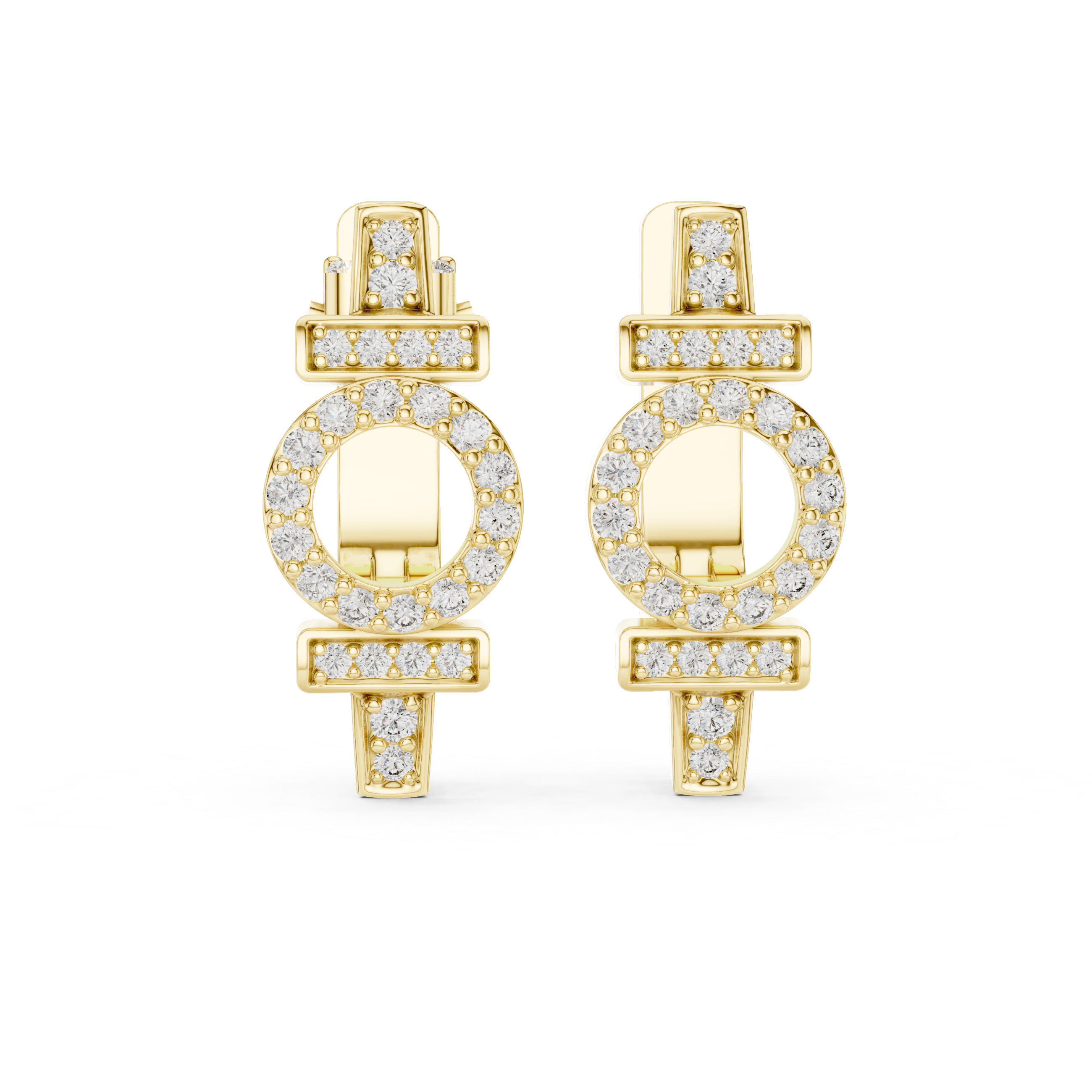 Opes Buckle Earrings 3862