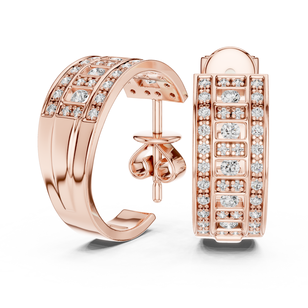 Opes Spiral Pave Earrings 3759