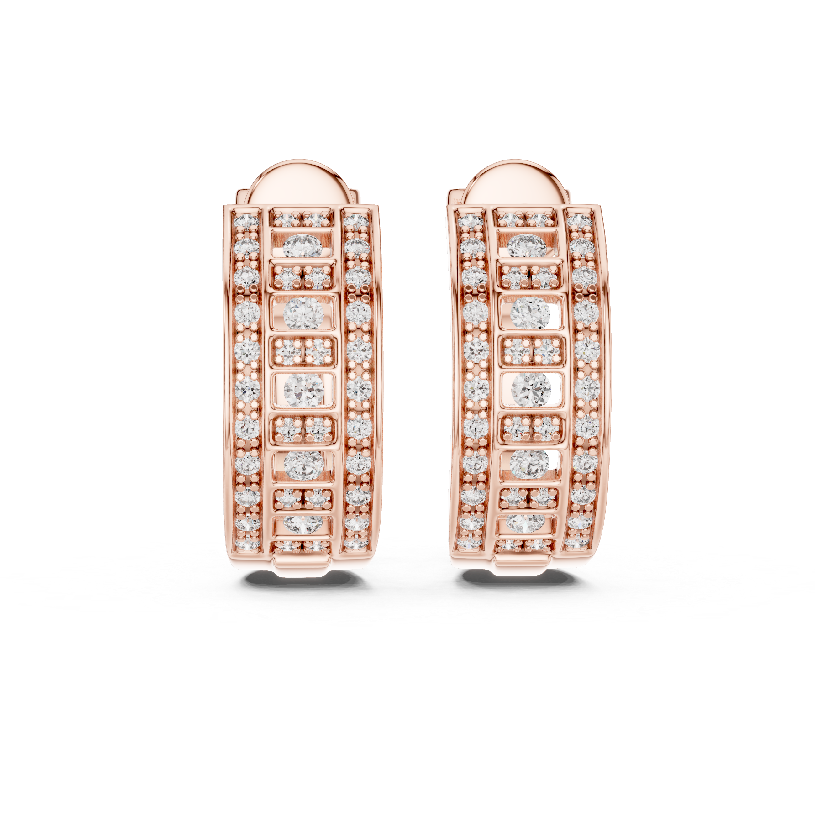 Opes Spiral Pave Earrings 3759