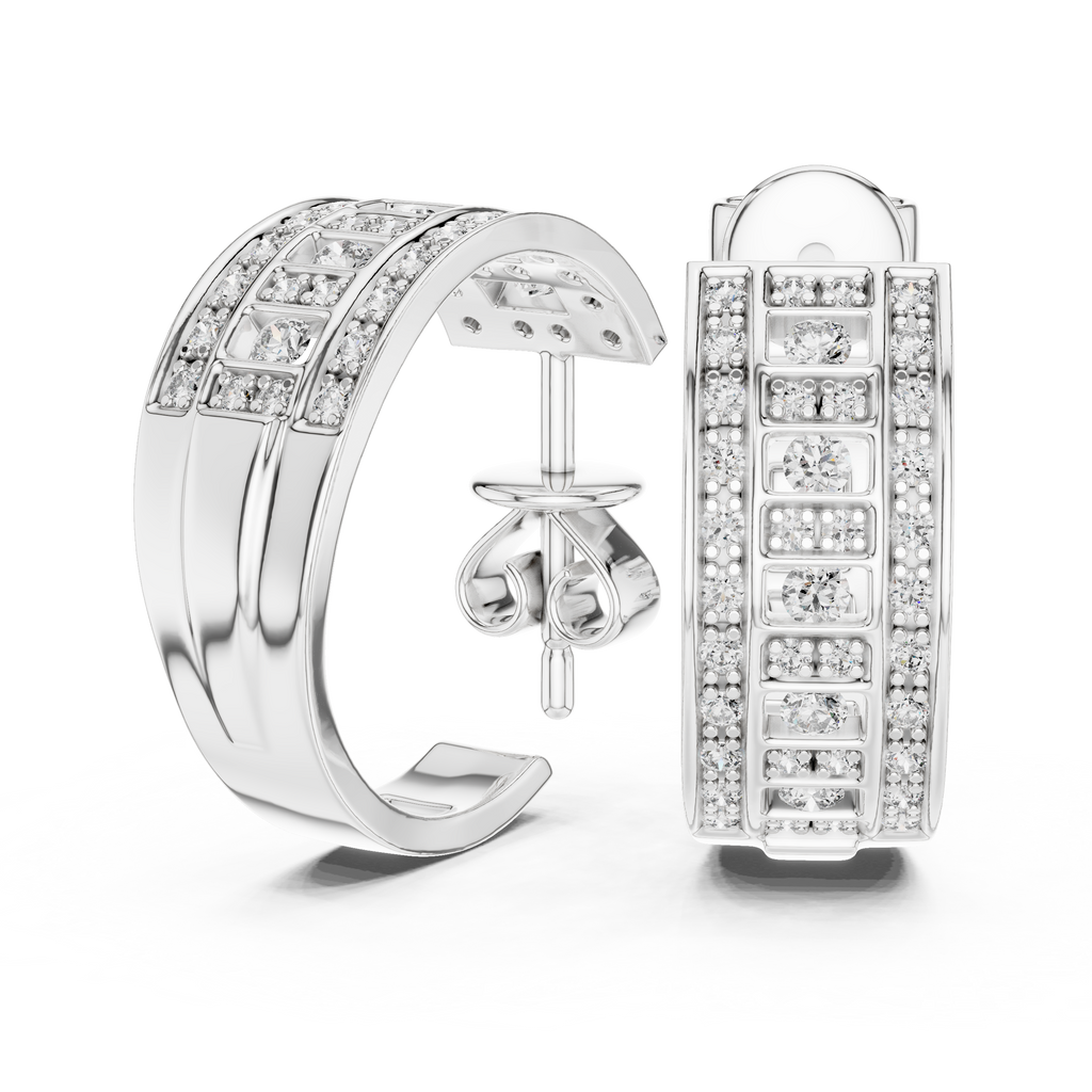 Opes Spiral Pave Earrings 3759