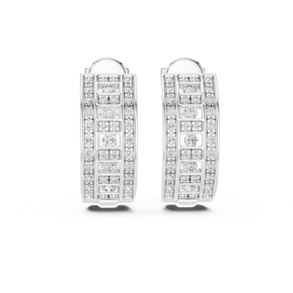 Opes Spiral Pave Earrings 3759