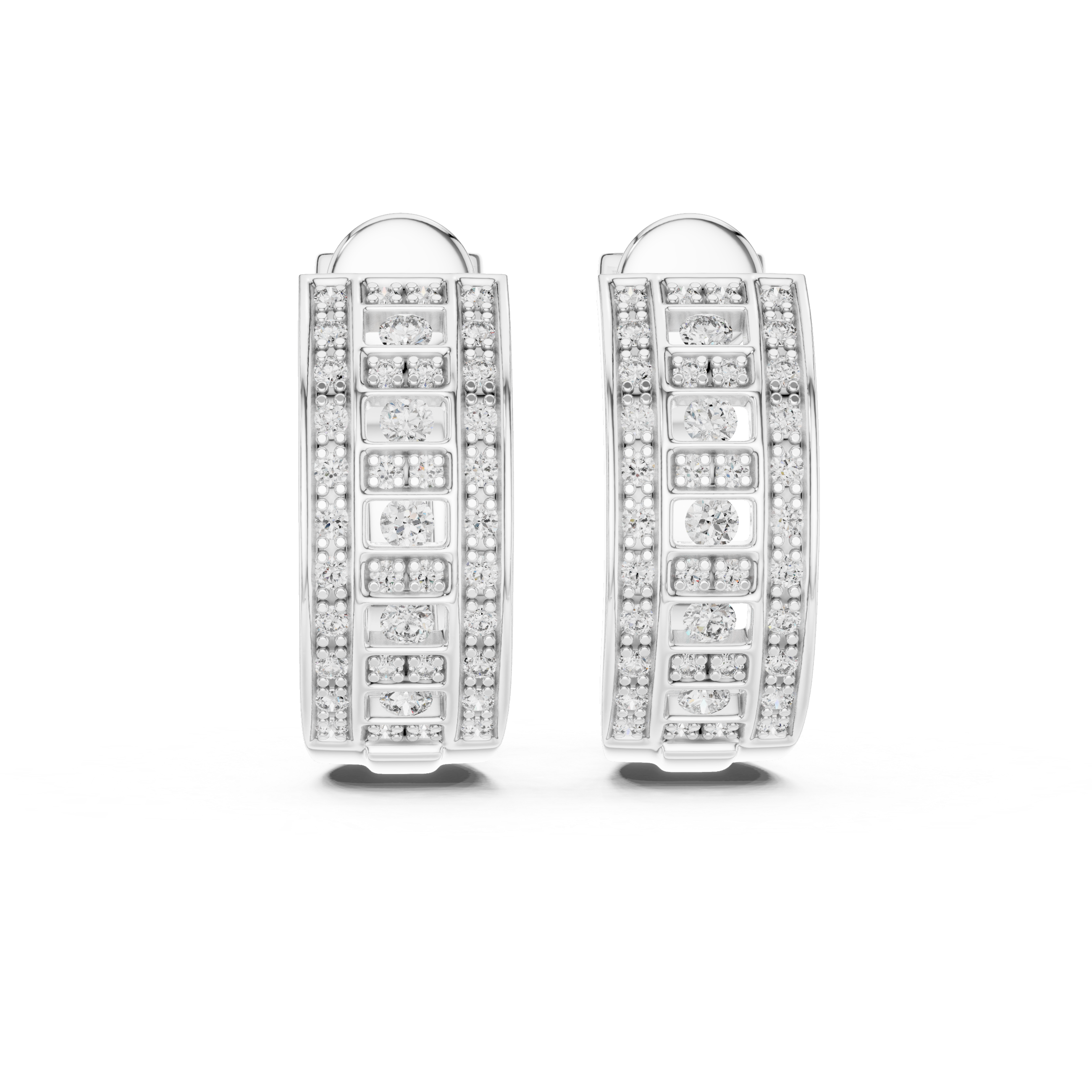 Opes Spiral Pave Earrings 3759
