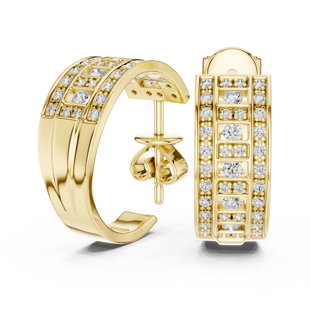 Opes Spiral Pave Earrings 3759