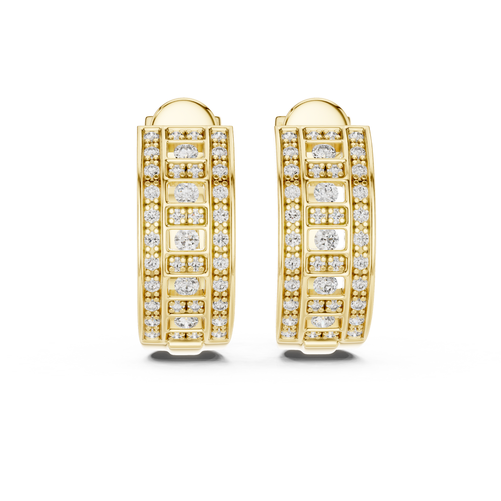 Opes Spiral Pave Earrings 3759