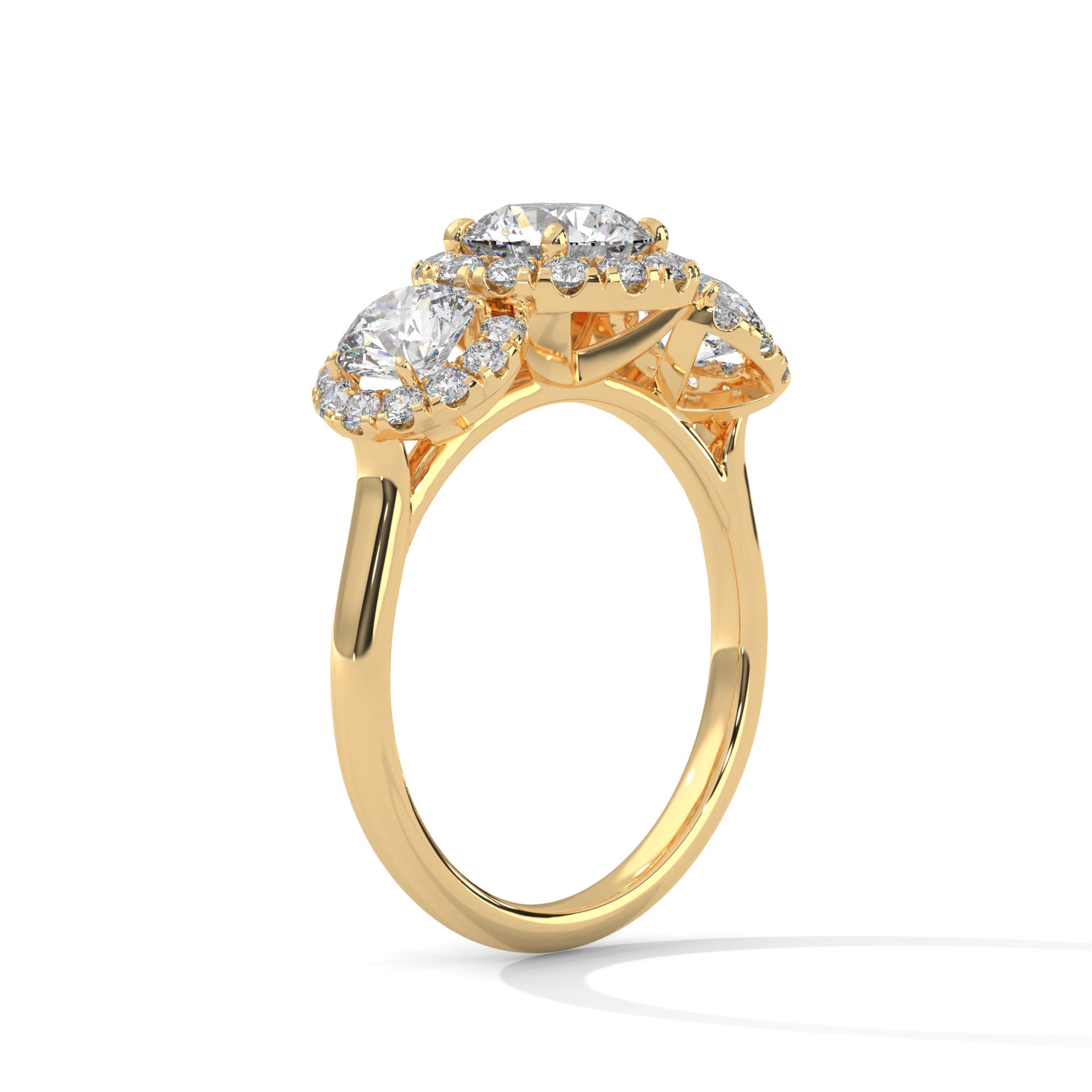 Opes 3-Stone Halo 4581