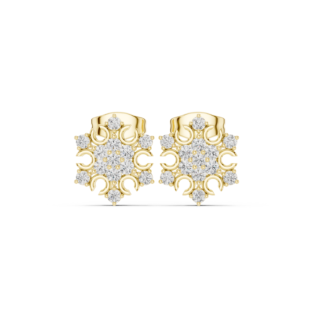 Opes Snowflake Earrings 3352
