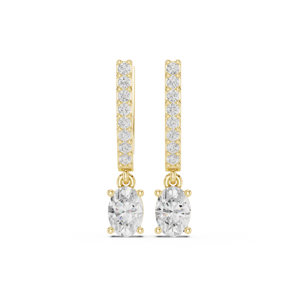 Opes Oval Drop Earrings 3380