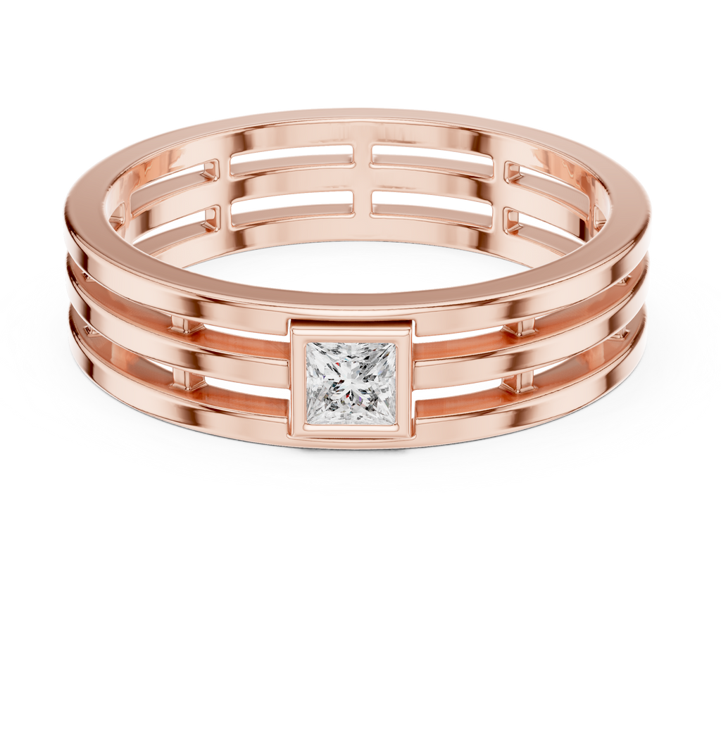 Regal Precision Men’s Diamond Ring – Modern Strength