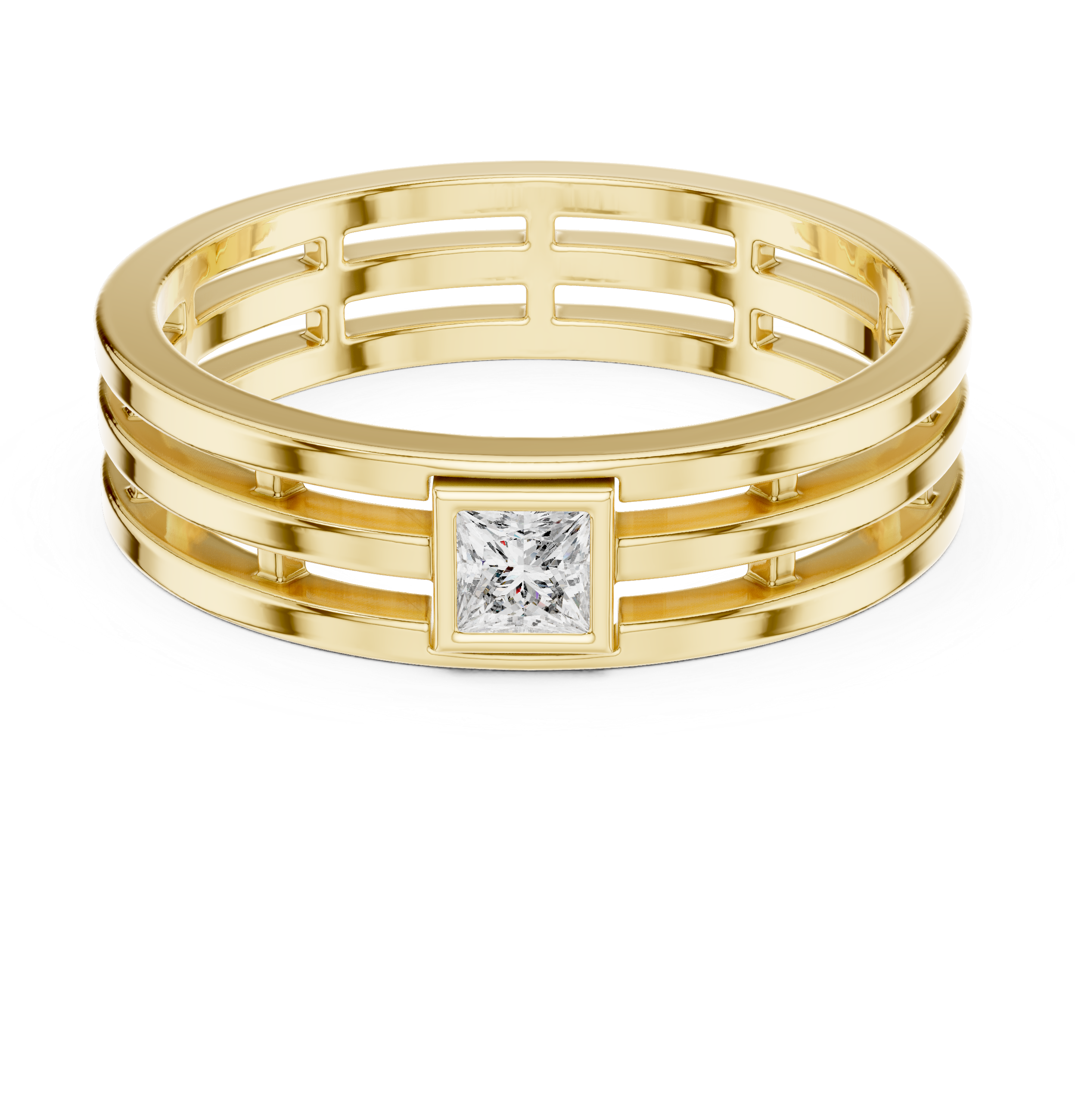 Regal Precision Men’s Diamond Ring – Modern Strength