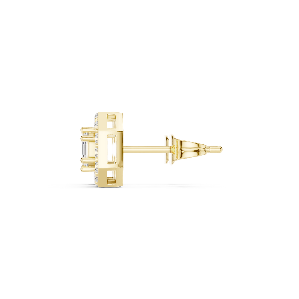 Opes Asscher Halo Earrings 3493