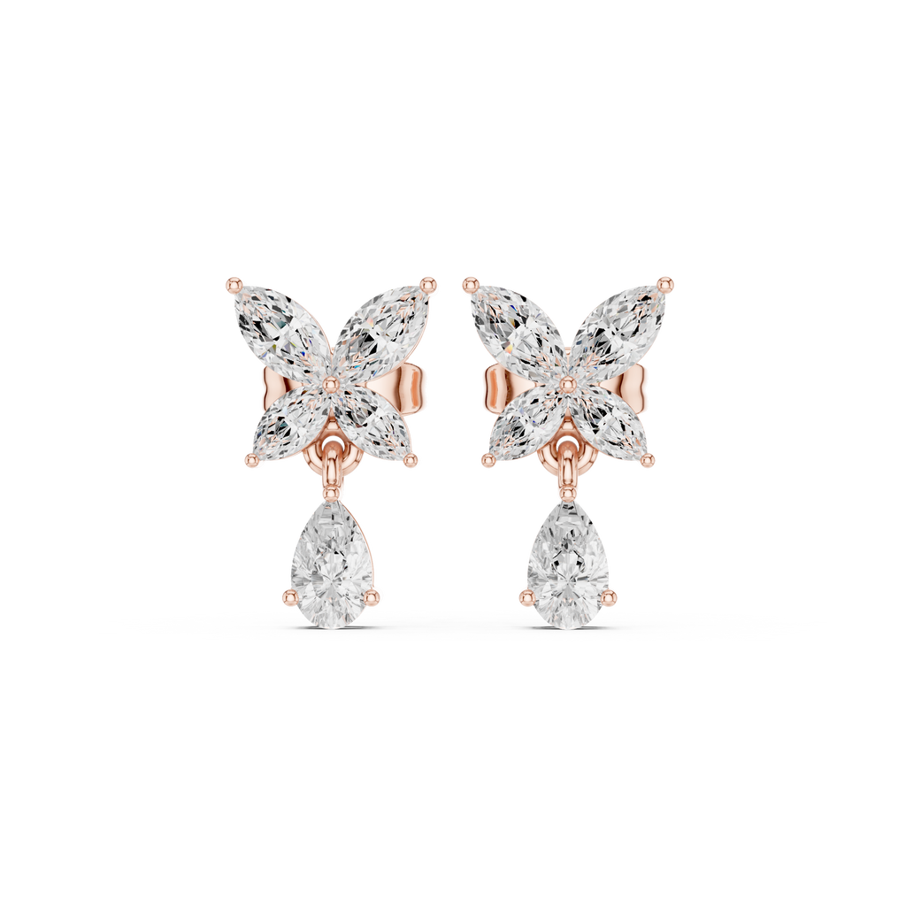 Opes Butterfly Drop Earrings 3666