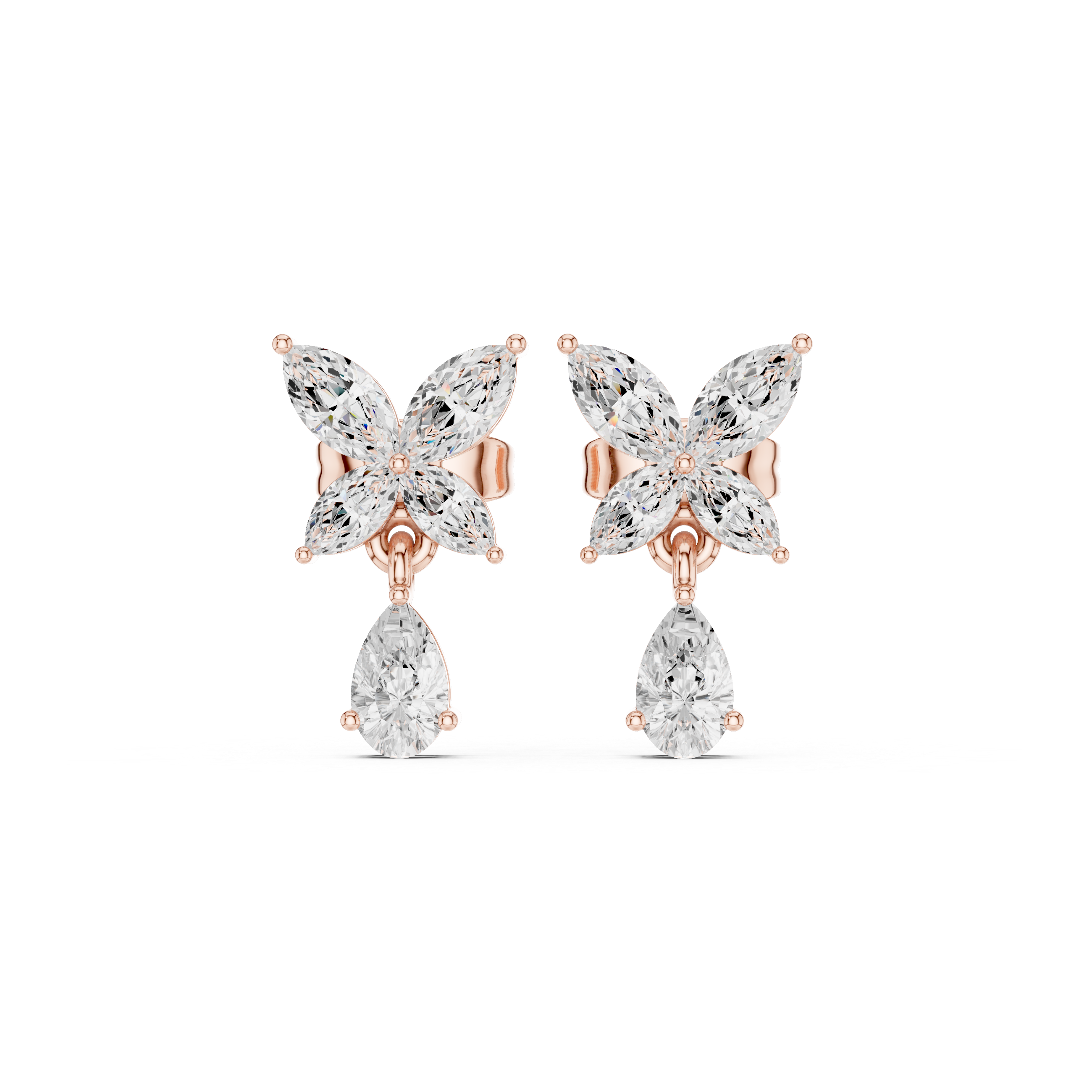 Opes Butterfly Drop Earrings 3666