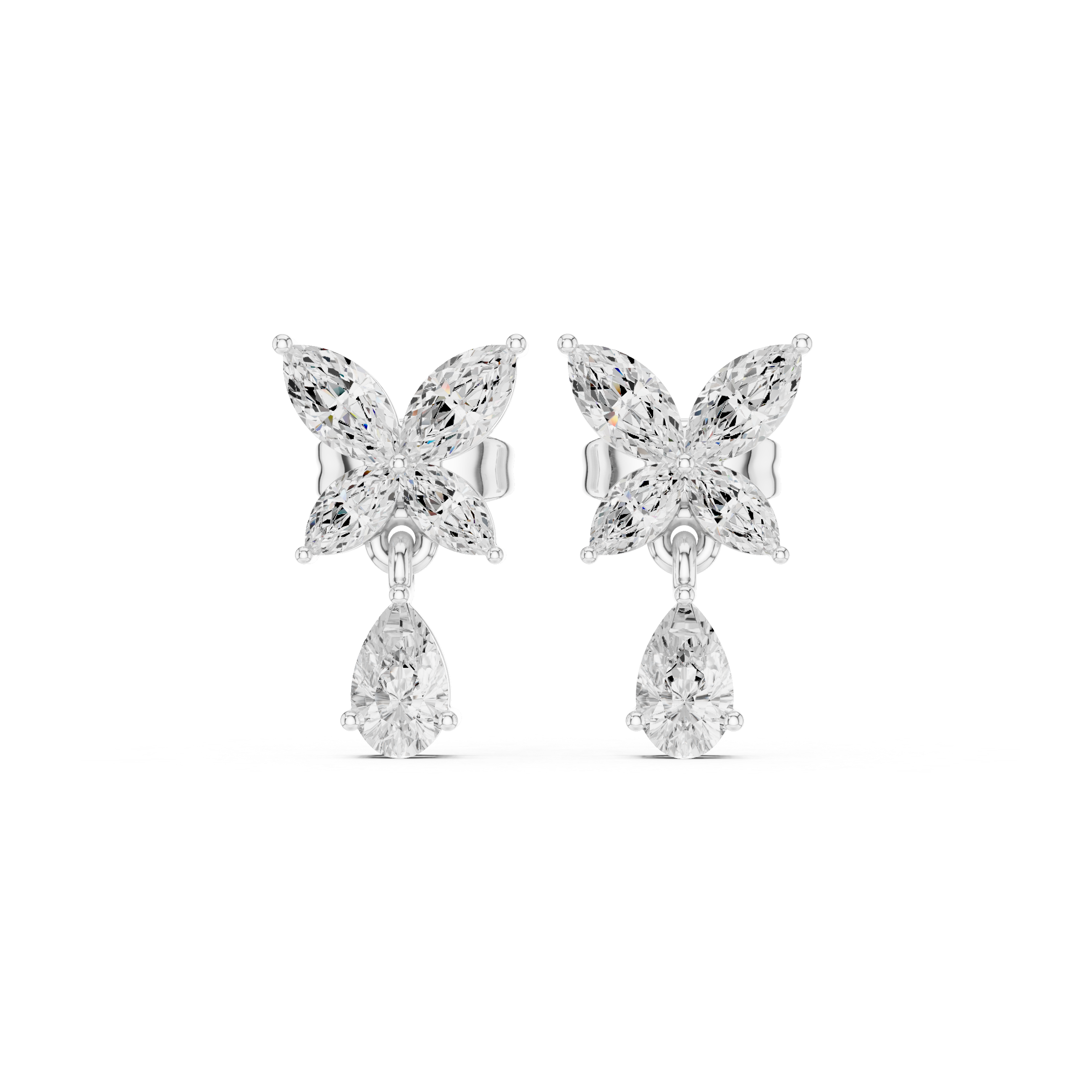 Opes Butterfly Drop Earrings 3666