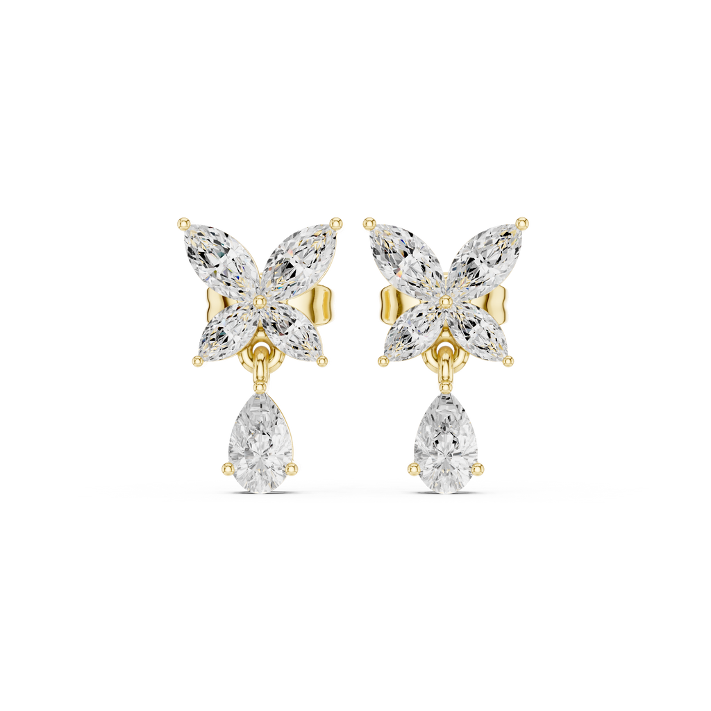 Opes Butterfly Drop Earrings 3666