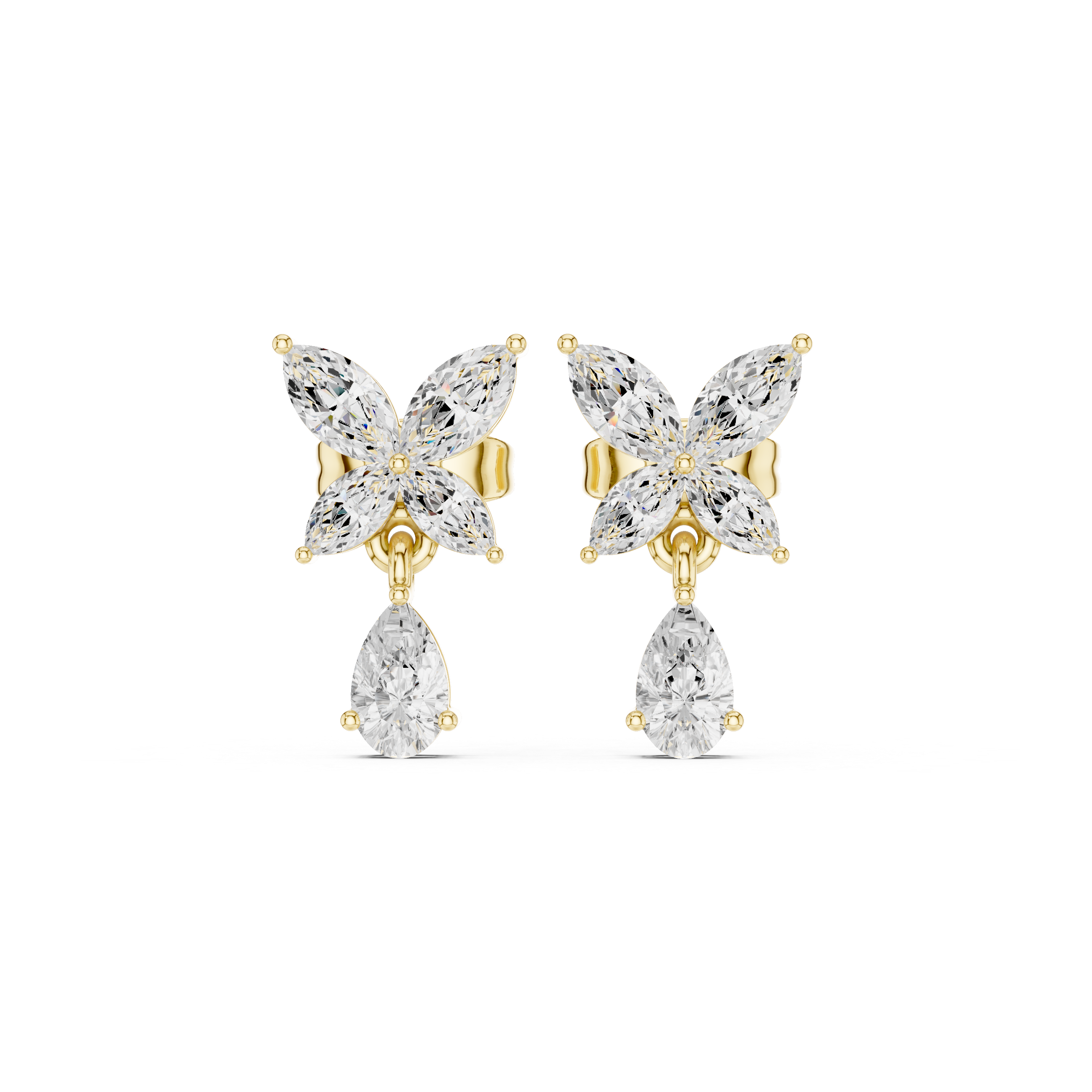 Opes Butterfly Drop Earrings 3666
