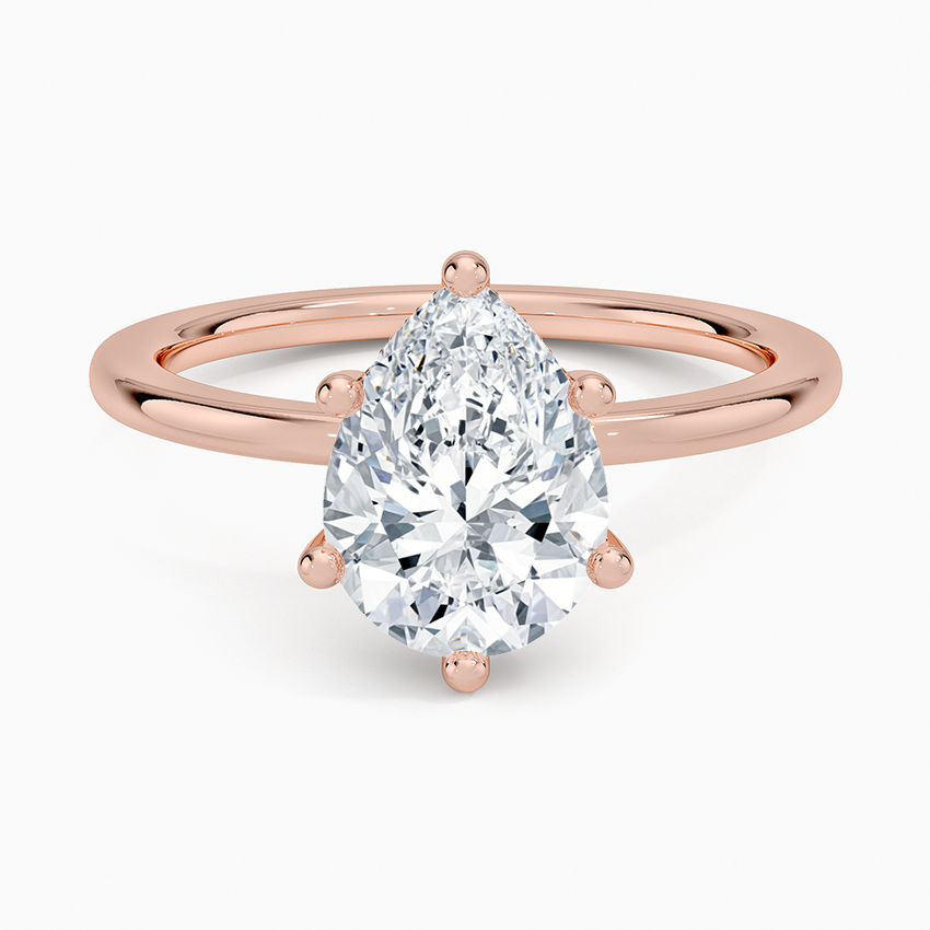 Pear Cut Solitaire Ring