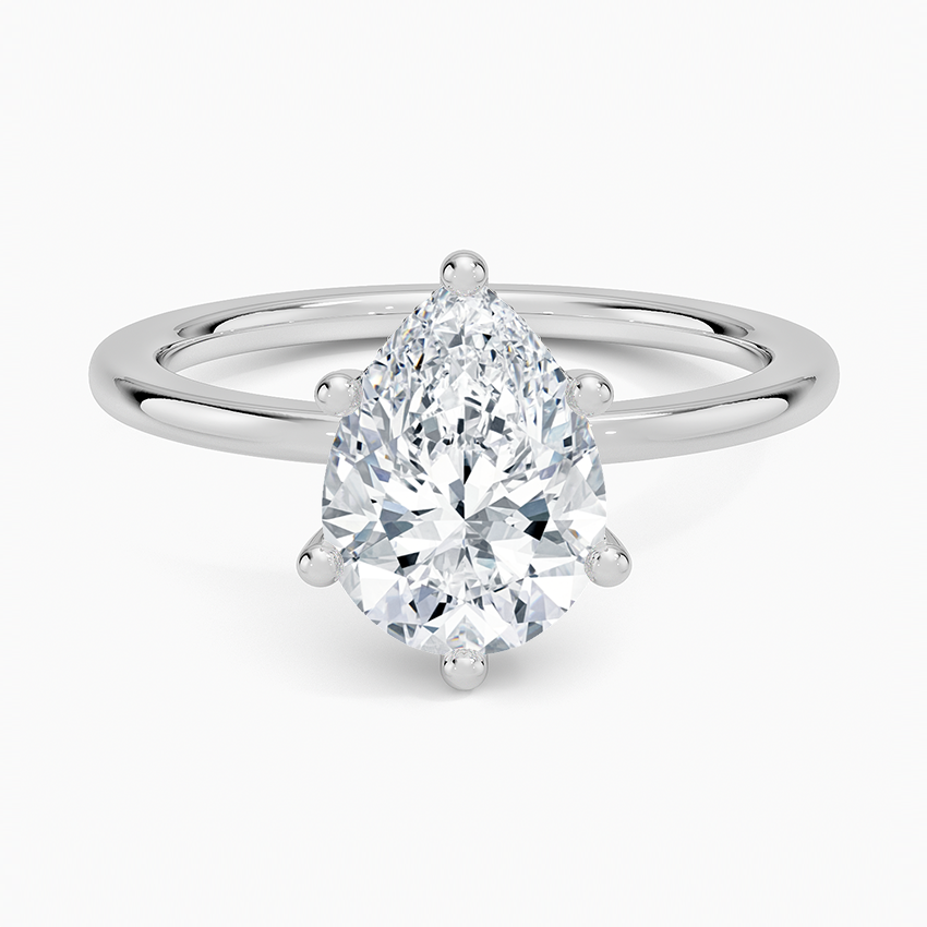 Pear Cut Solitaire Ring