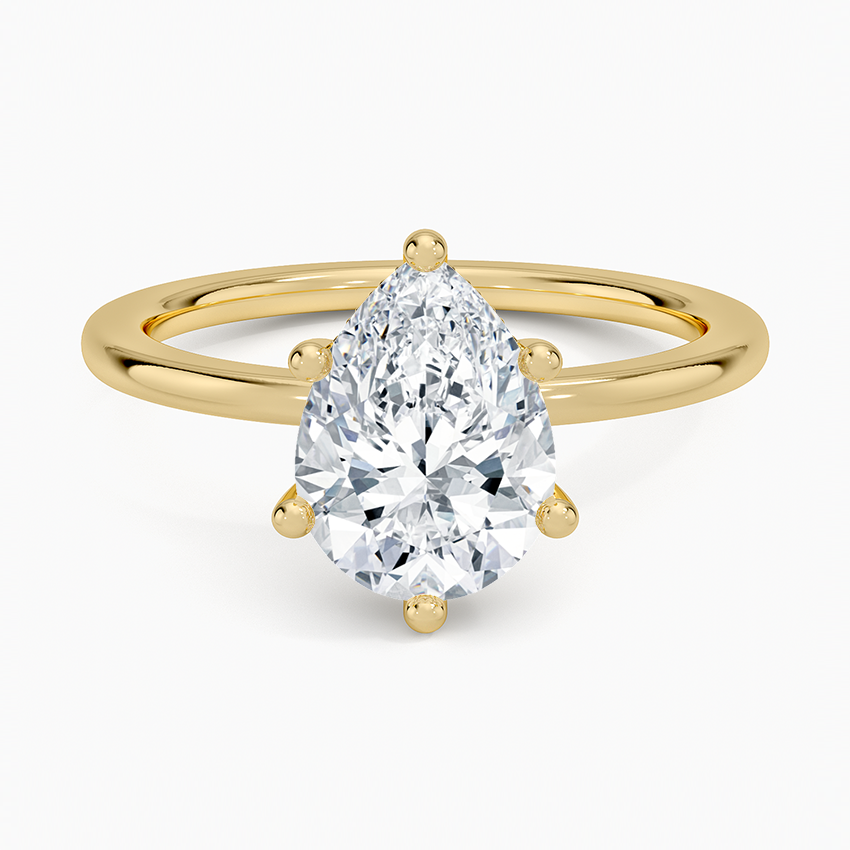 Pear Cut Solitaire Ring