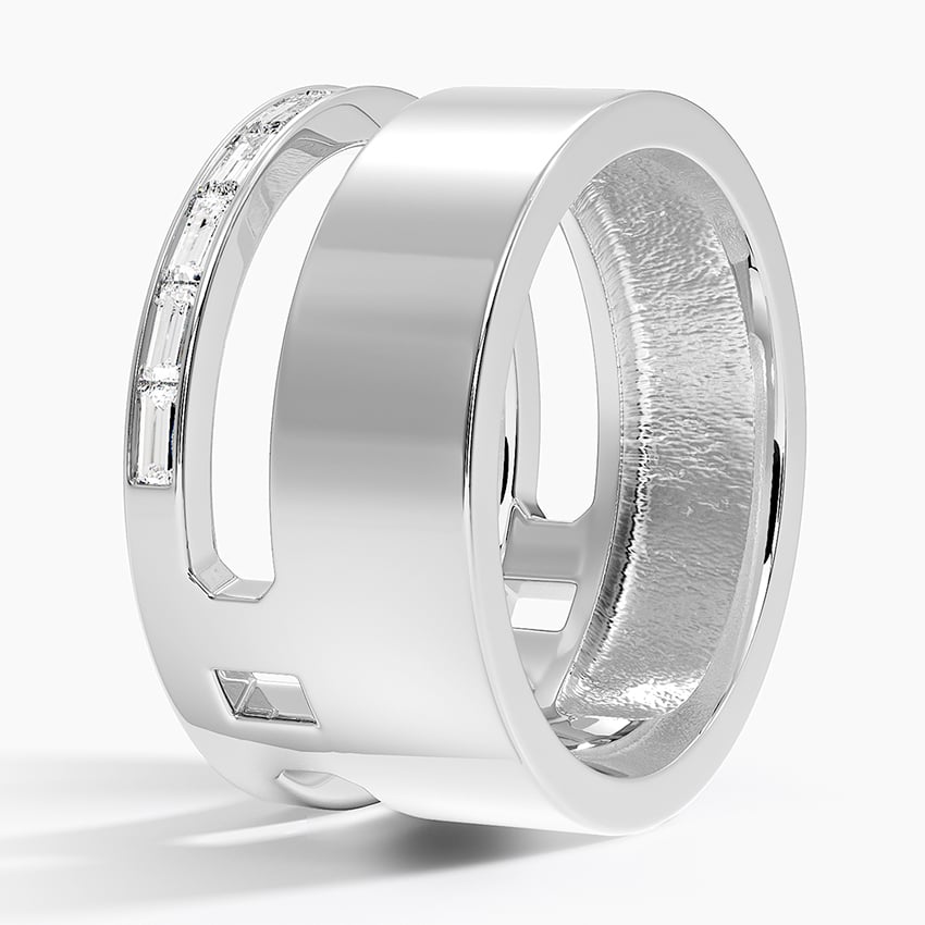 Baguette Diamond Channel Band Set