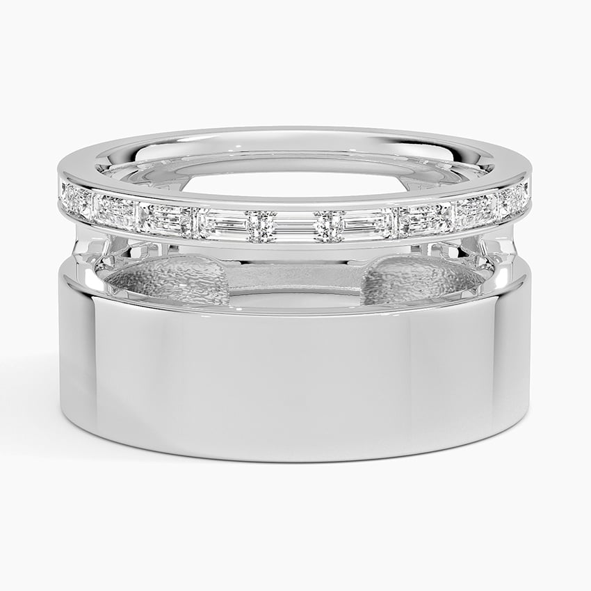 Baguette Diamond Channel Band Set