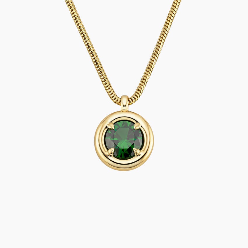 Venfora Classic Solitaire Diamond Pendant in 18K Gold