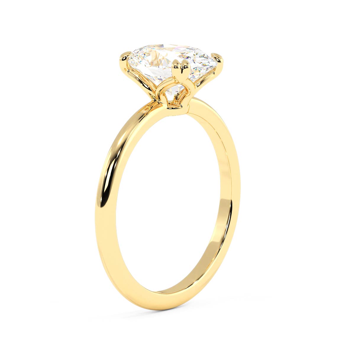 6-Prong Set Marquise Diamond Ring Hidden Halo Moissanite and Leb Diamond Ring