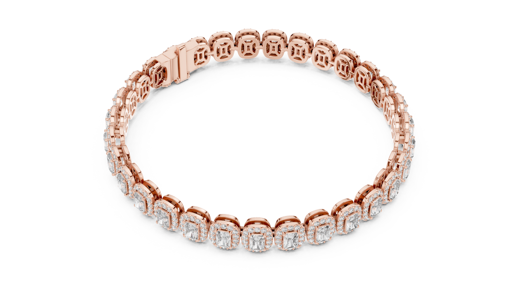 Opes Radiant Halo Tennis Bracelet 2102