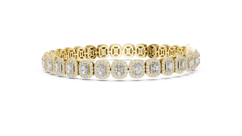 Opes Radiant Halo Tennis Bracelet 2102