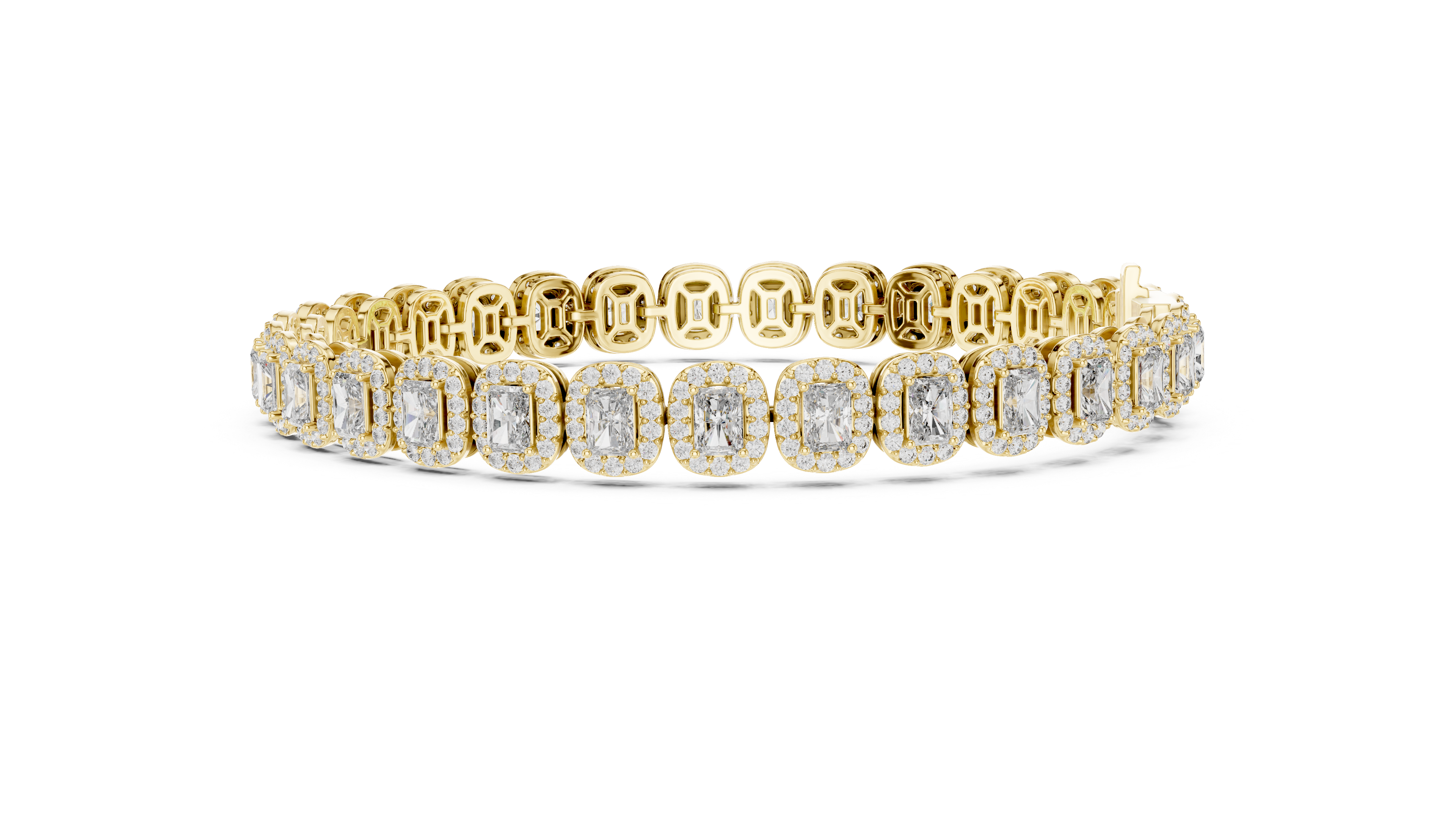 Opes Radiant Halo Tennis Bracelet 2102