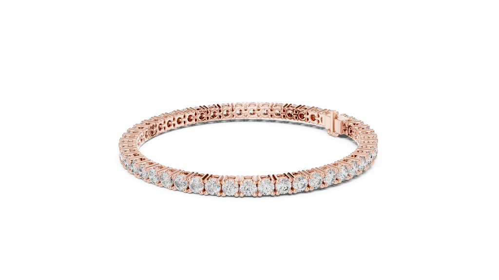 Round Cut Diamond Tennis Bracelet