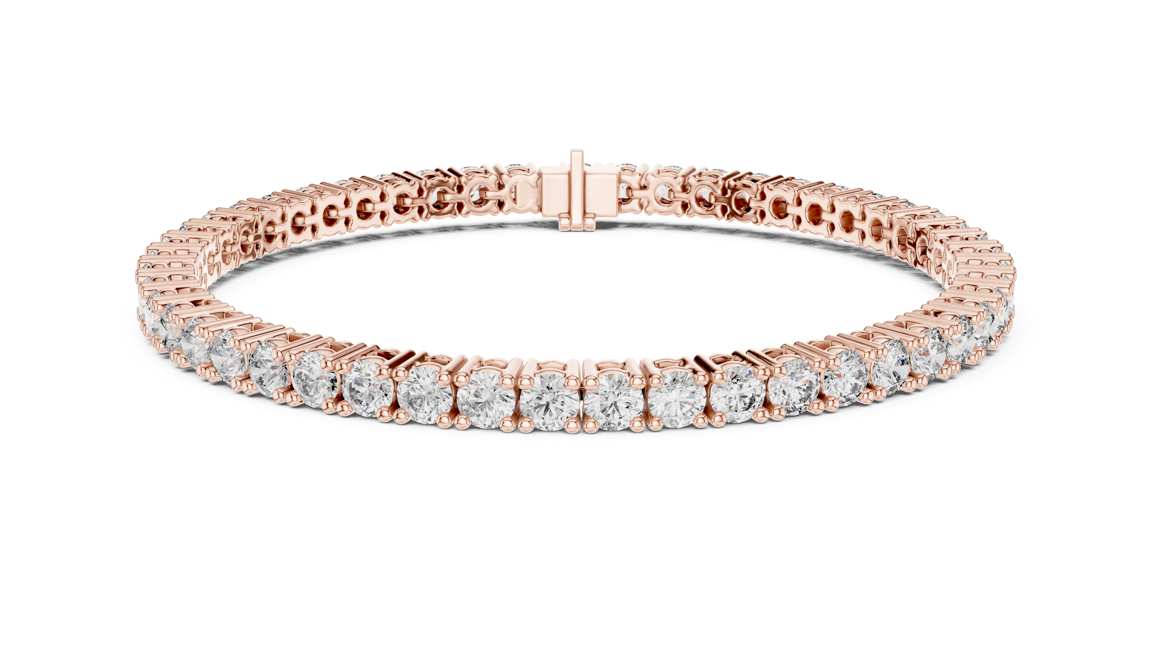 Round Cut Diamond Tennis Bracelet