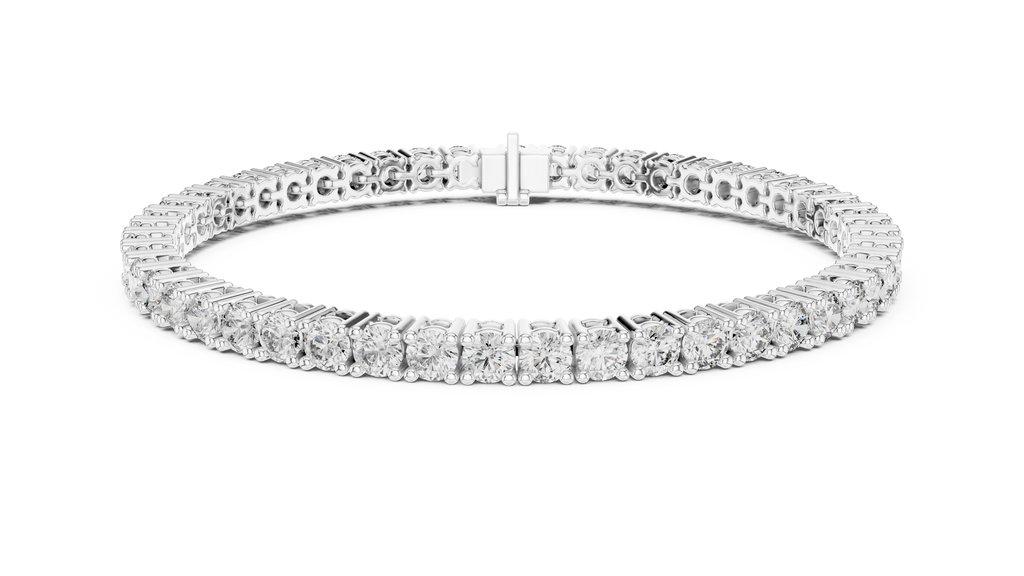 Round Cut Diamond Tennis Bracelet
