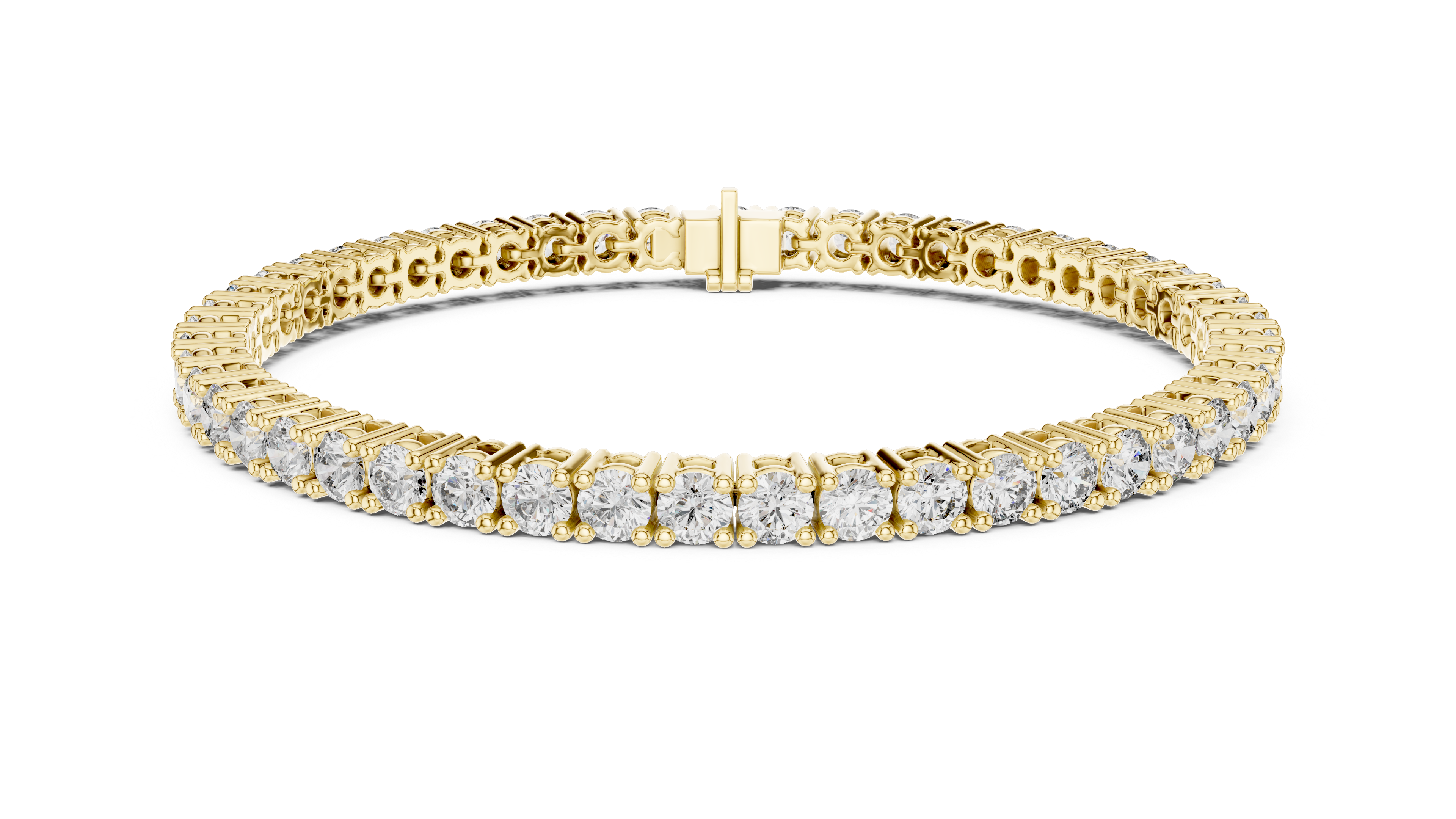 Round Cut Diamond Tennis Bracelet