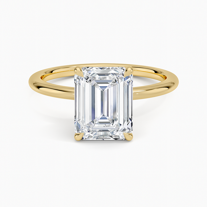 Emerald Cut Solitaire Ring VENFORA