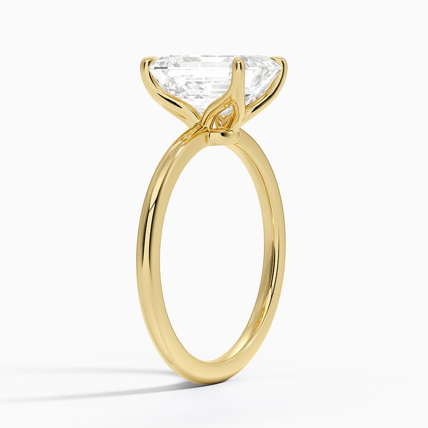 Emerald Cut Solitaire Ring VENFORA