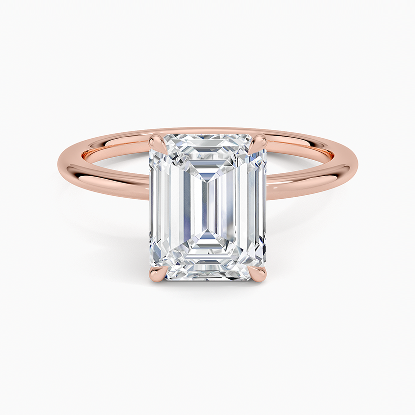 Emerald Cut Solitaire Ring VENFORA