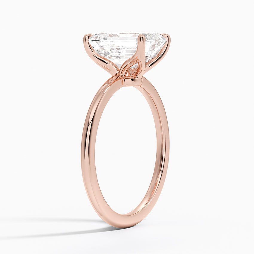 Emerald Cut Solitaire Ring VENFORA