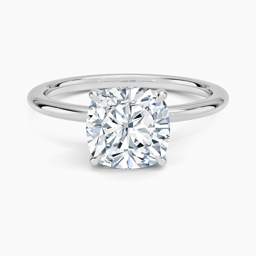 Cushion Cut Solitaire Ring VENFORA